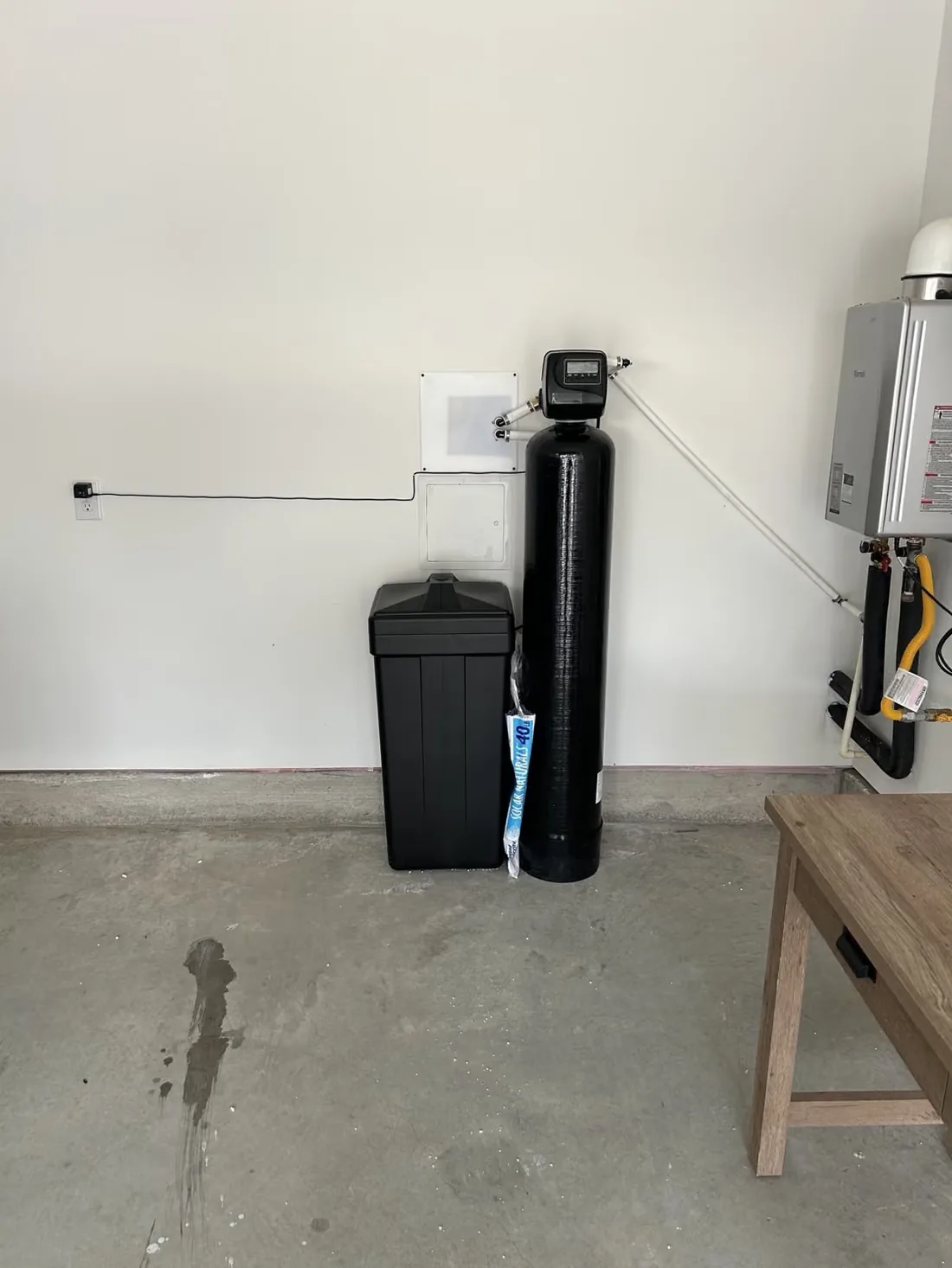 Wall run back to the heater